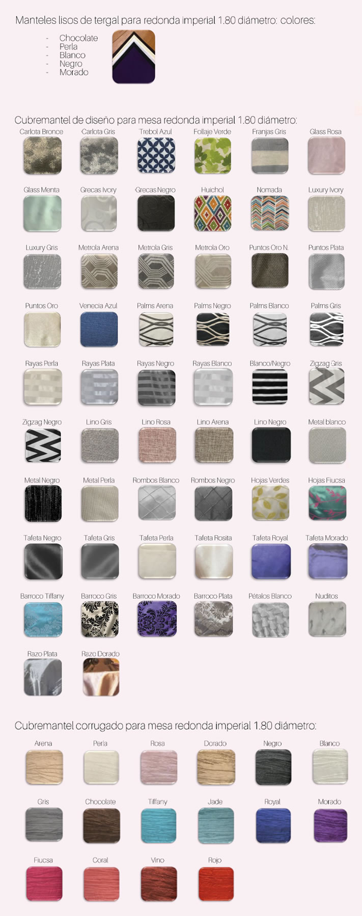manteles para mesa redonda 180
