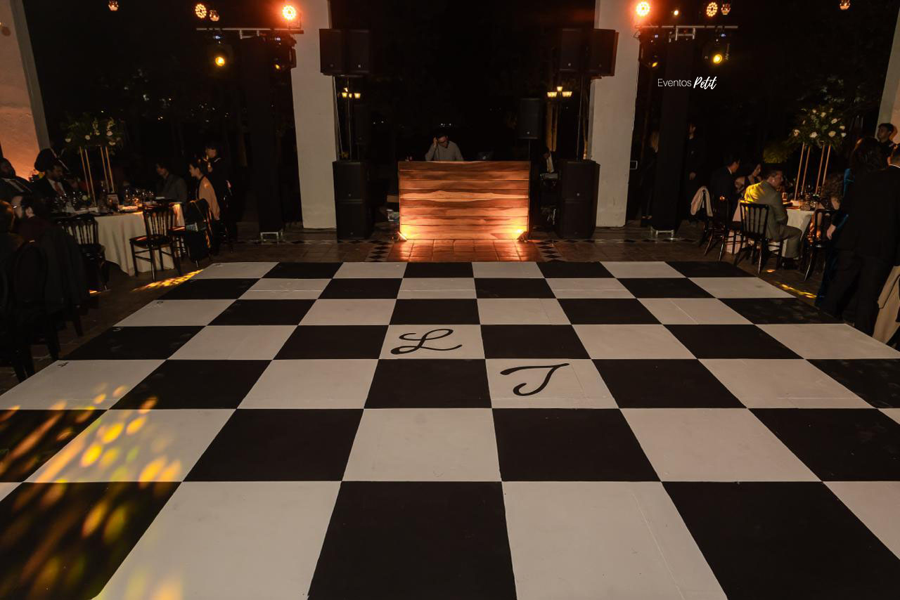 pista de baile pintada a mano